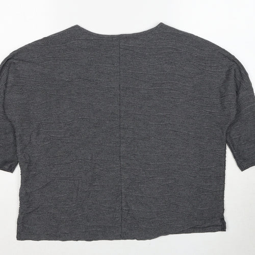 Phase Eight Womens Grey Round Neck Polyester Pullover Jumper Size 8