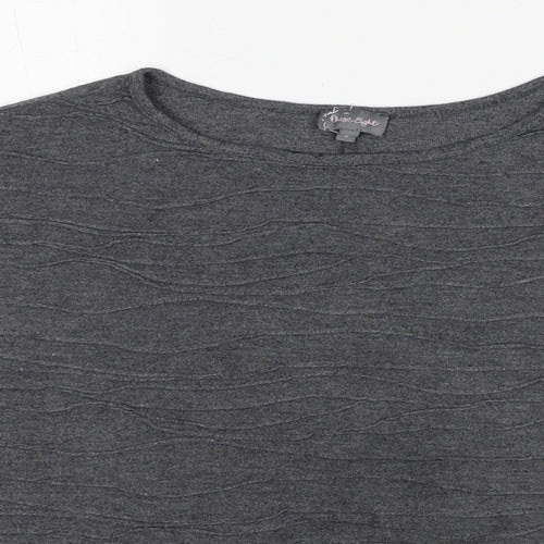 Phase Eight Womens Grey Round Neck Polyester Pullover Jumper Size 8