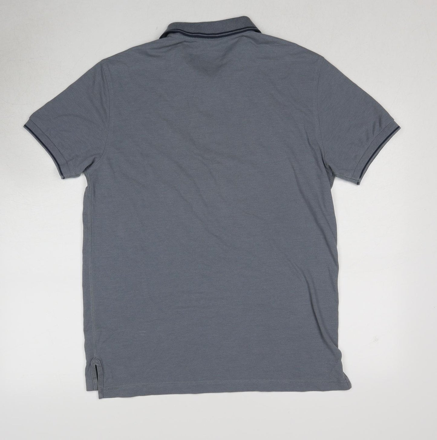 Gap Mens Blue Cotton Polo Size M Collared Pullover
