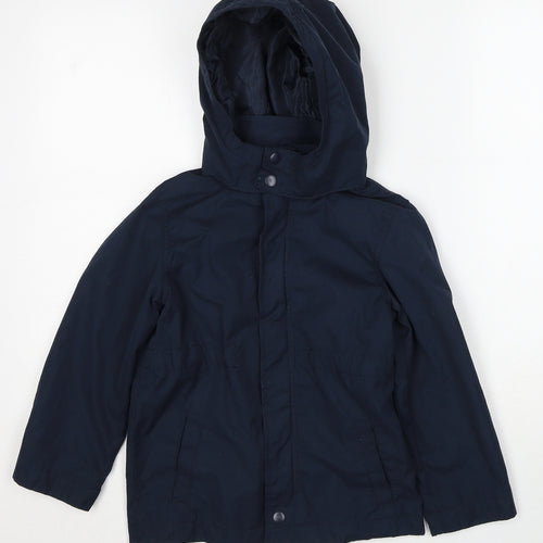 name it Girls Blue Jacket Size 6 Years Zip