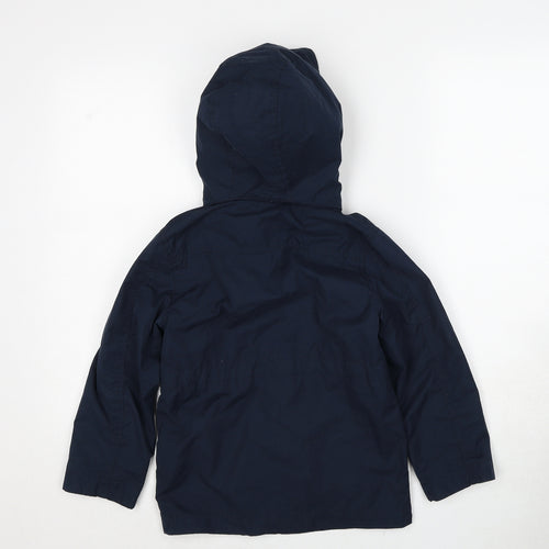 name it Girls Blue Jacket Size 6 Years Zip