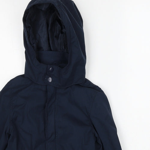 name it Girls Blue Jacket Size 6 Years Zip
