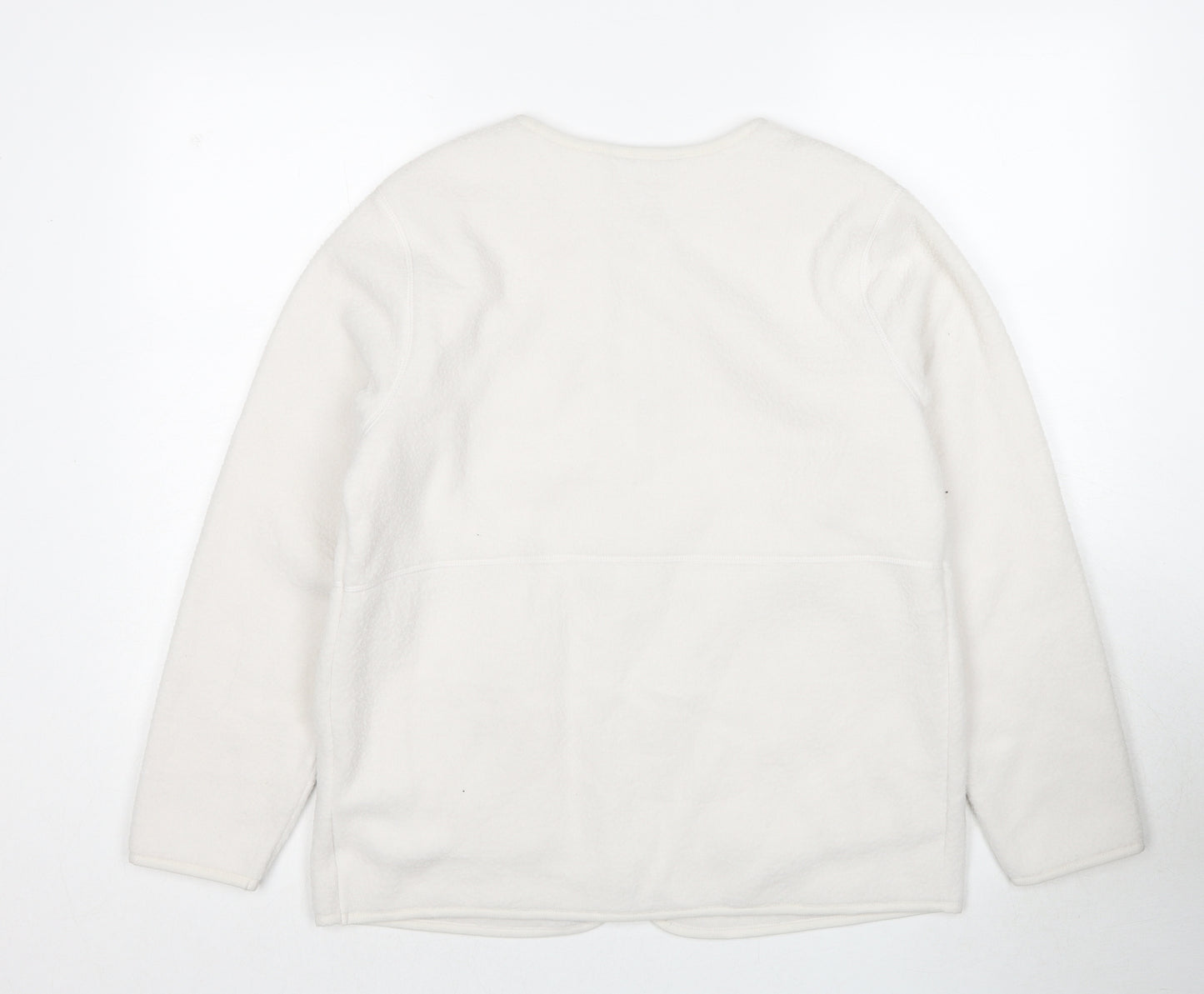Marks and Spencer Womens White Jacket Size L Zip