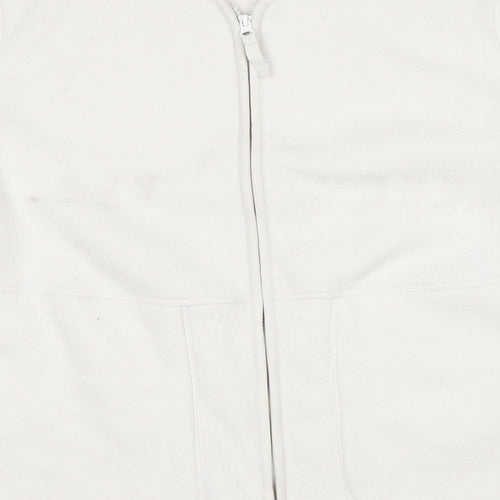 Marks and Spencer Womens White Jacket Size L Zip