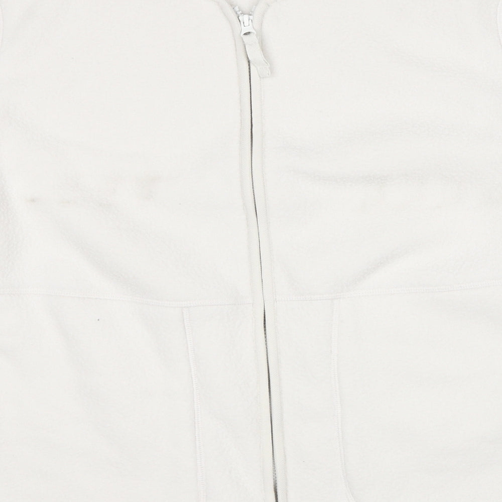 Marks and Spencer Womens White Jacket Size L Zip