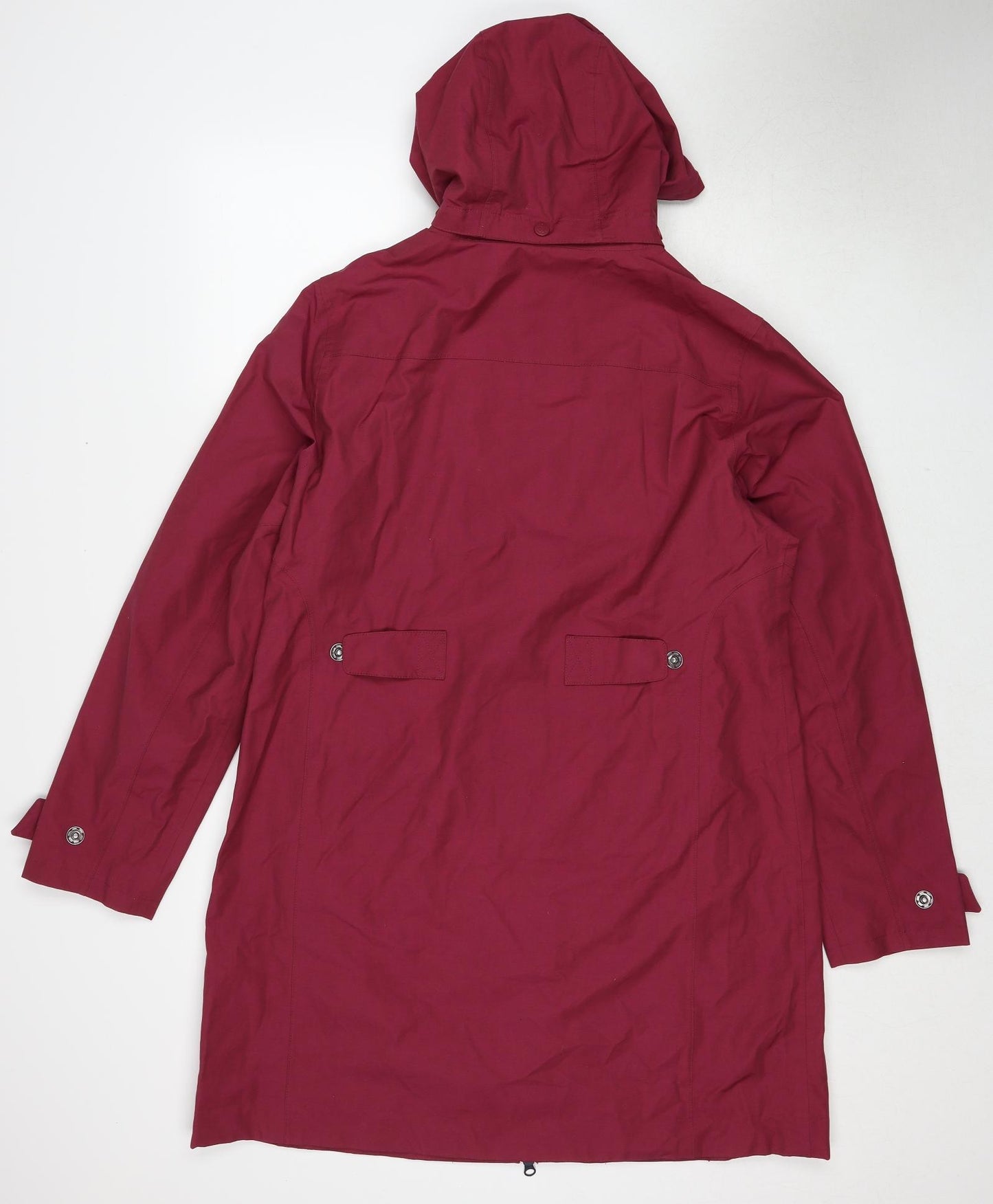 Seasalt Womens Red Rain Coat Coat Size 14 Zip