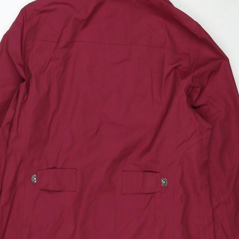 Seasalt Womens Red Rain Coat Coat Size 14 Zip