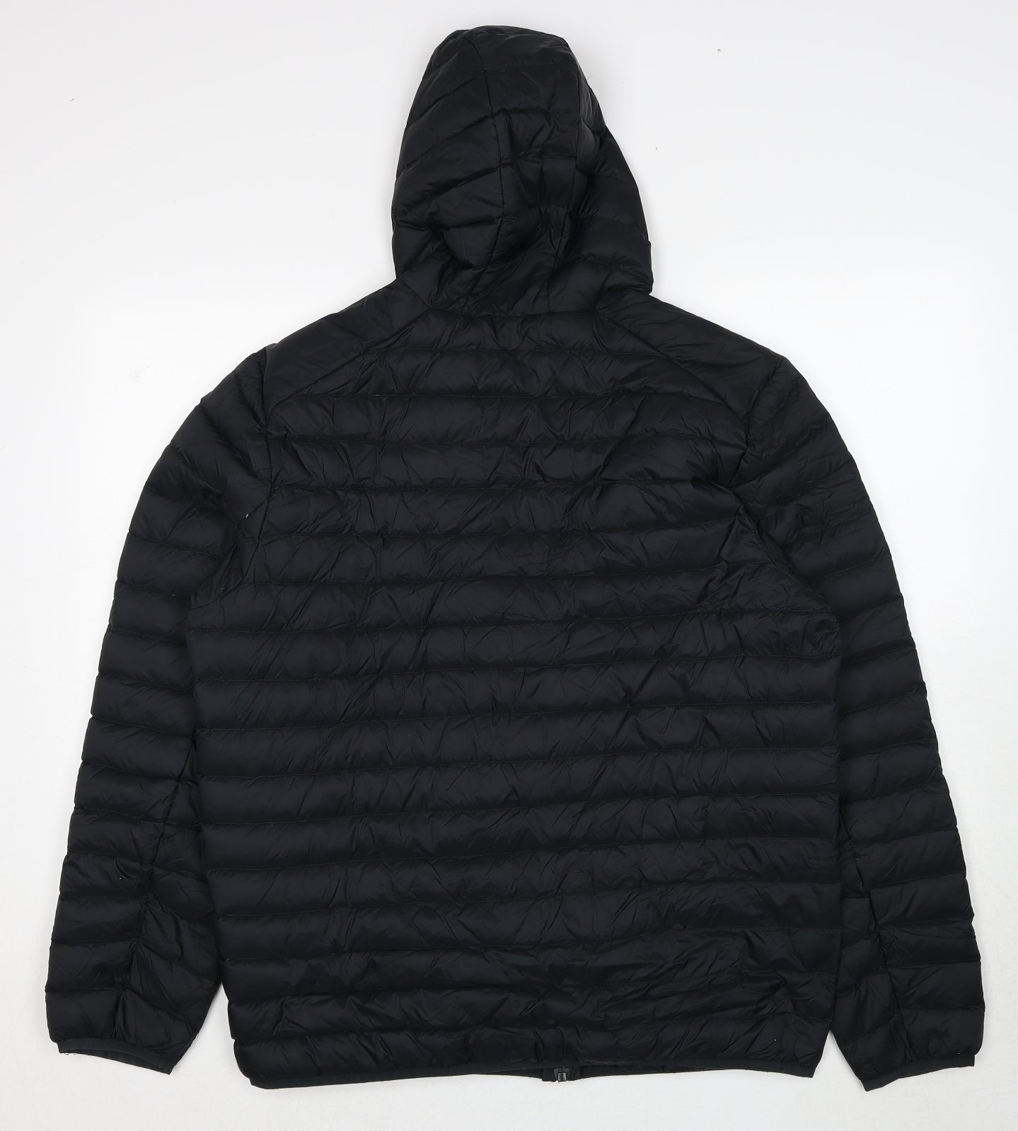 Marks and Spencer Mens Black Quilted Jacket Size L Zip