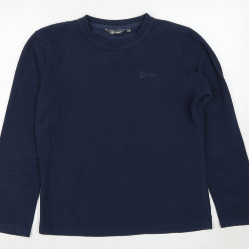 Hi Gear Womens Blue Polyester Pullover Sweatshirt Size 10 Pullover