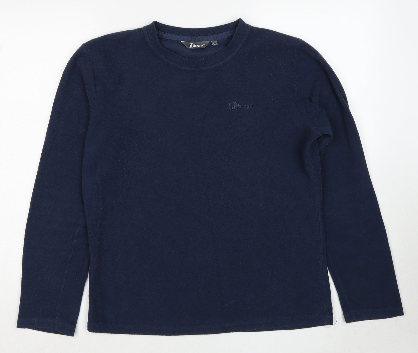 Hi Gear Womens Blue Polyester Pullover Sweatshirt Size 10 Pullover