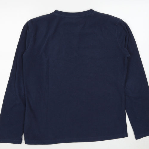 Hi Gear Womens Blue Polyester Pullover Sweatshirt Size 10 Pullover