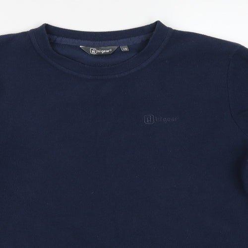 Hi Gear Womens Blue Polyester Pullover Sweatshirt Size 10 Pullover