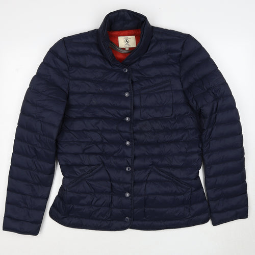 Aigle Womens Blue Quilted Jacket Size 16 Snap