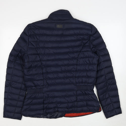 Aigle Womens Blue Quilted Jacket Size 16 Snap