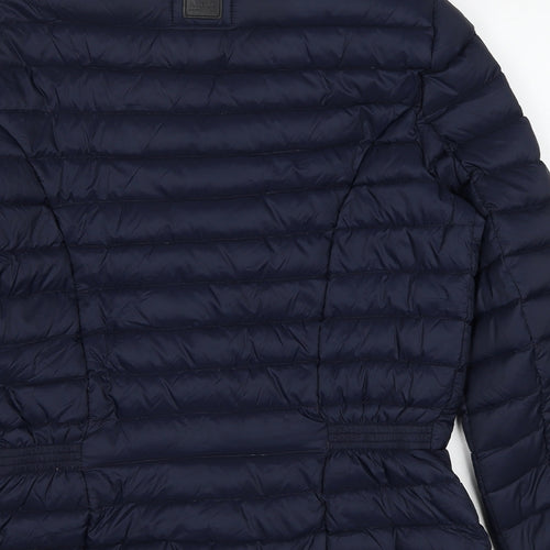 Aigle Womens Blue Quilted Jacket Size 16 Snap