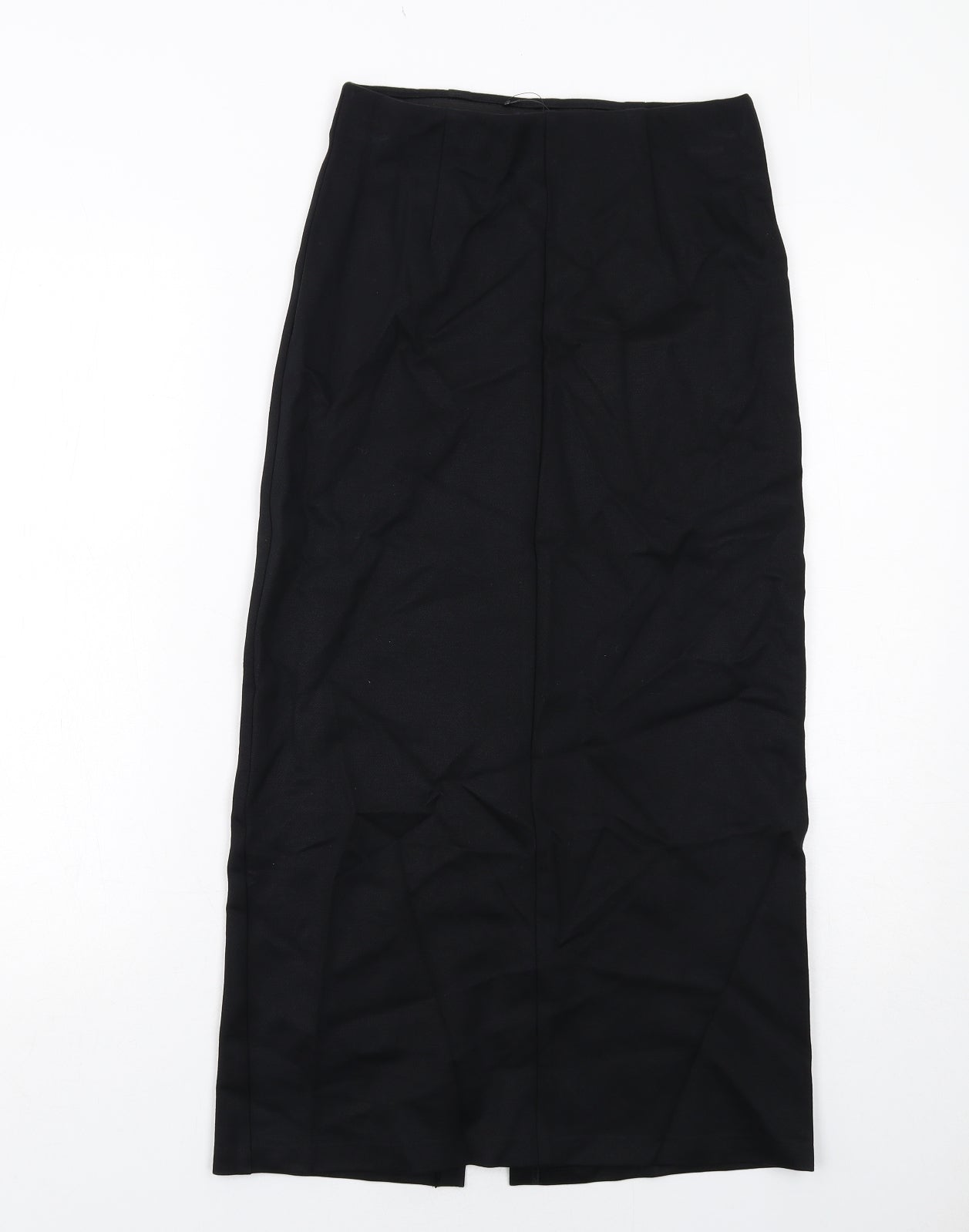Marks and Spencer Womens Black Viscose A-Line Skirt Size 6