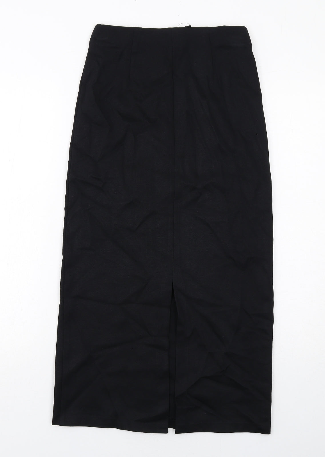 Marks and Spencer Womens Black Viscose A-Line Skirt Size 6