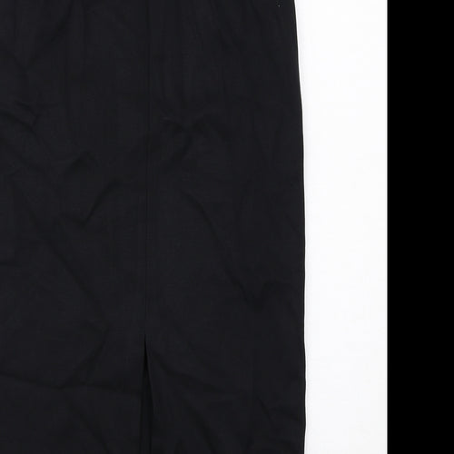 Marks and Spencer Womens Black Viscose A-Line Skirt Size 6