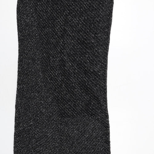 Marks and Spencer Womens Black Cotton A-Line Size M Round Neck Pullover