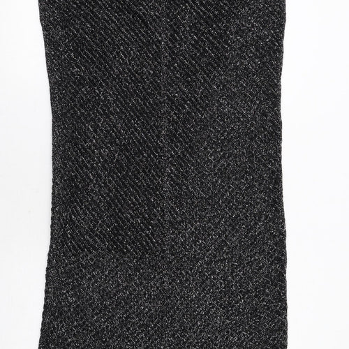 Marks and Spencer Womens Black Cotton A-Line Size M Round Neck Pullover