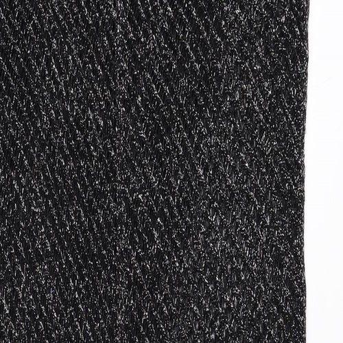 Marks and Spencer Womens Black Cotton A-Line Size M Round Neck Pullover