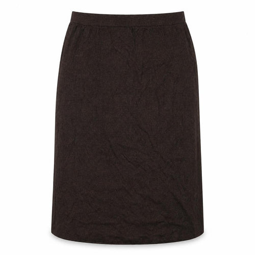 Marks and Spencer Womens Brown Cotton A-Line Skirt Size 18