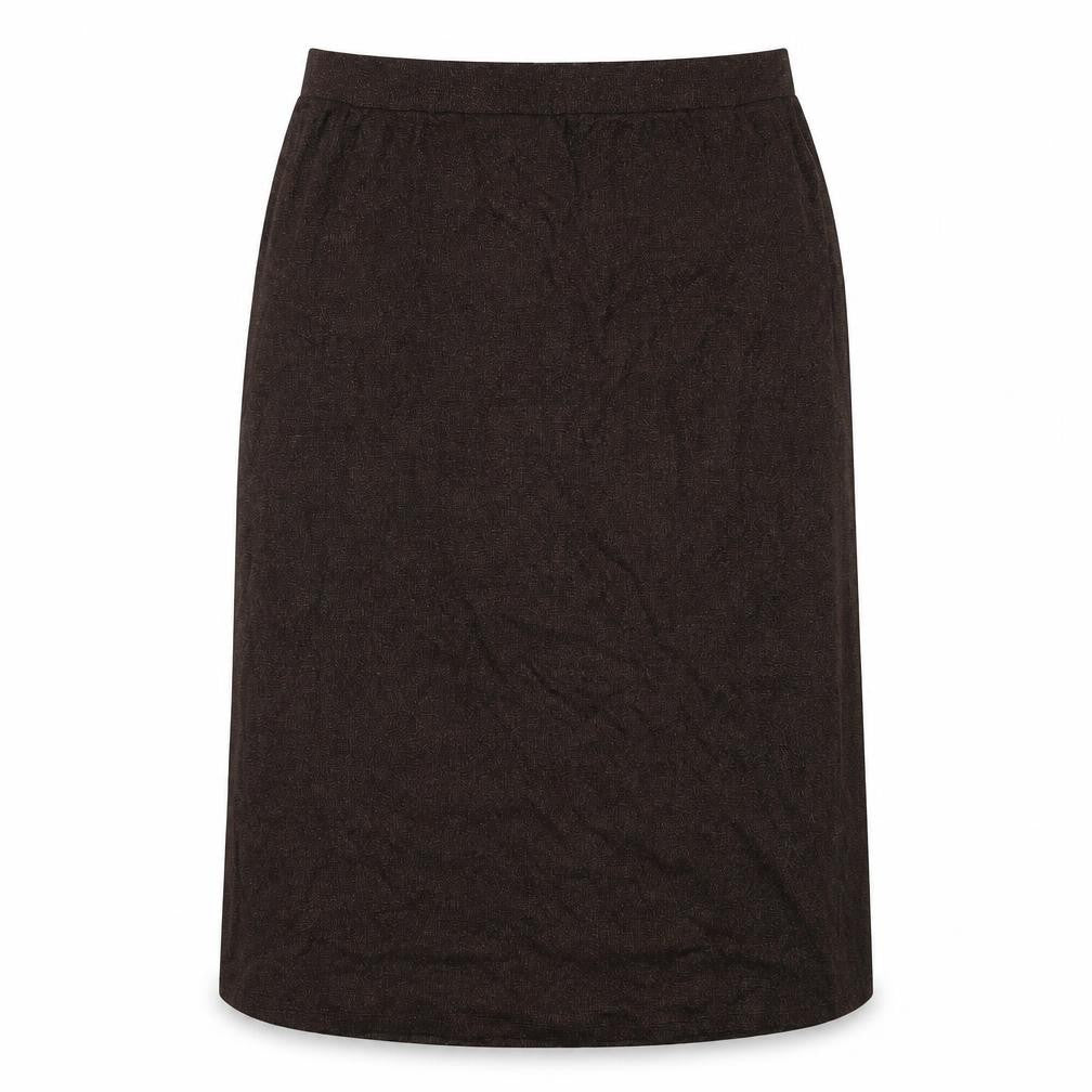 Marks and Spencer Womens Brown Cotton A-Line Skirt Size 18