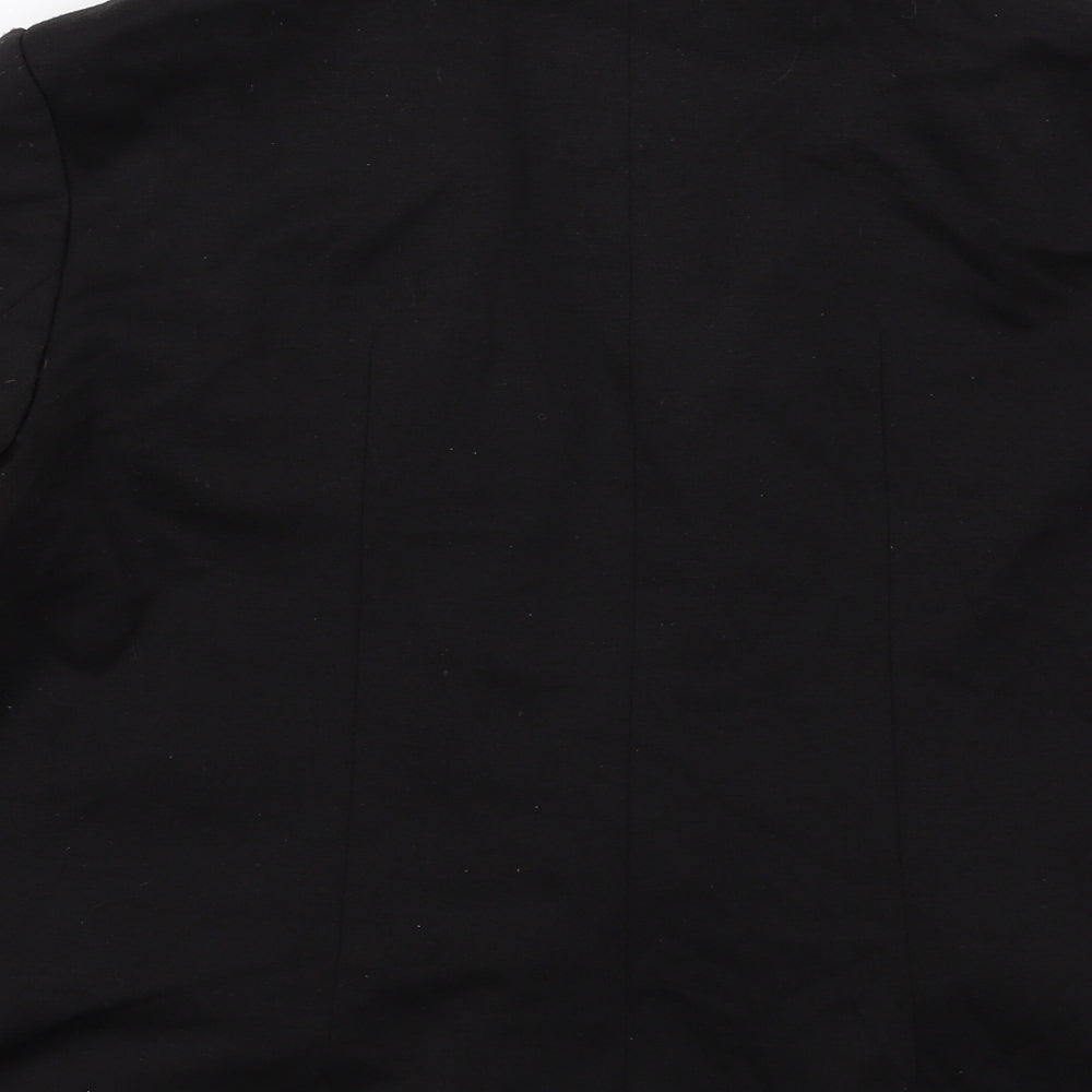 Miss Selfridge Womens Black Polyester Jacket Blazer Size 12 - Open