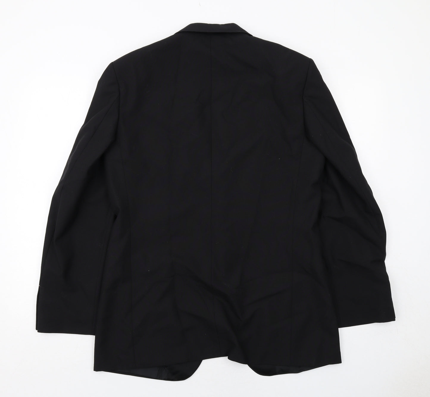 St Michael Mens Black Polyester Tuxedo Suit Jacket Size 40 Regular