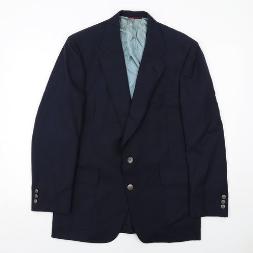 Golden Bear Mens Blue Polyester Jacket Suit Trousers Size 42 Regular