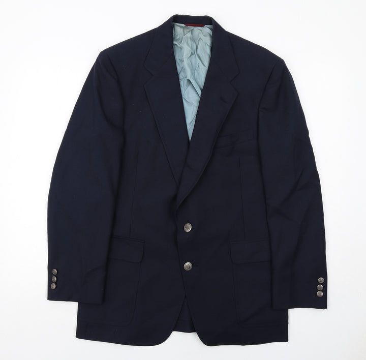 Golden Bear Mens Blue Polyester Jacket Suit Trousers Size 42 Regular