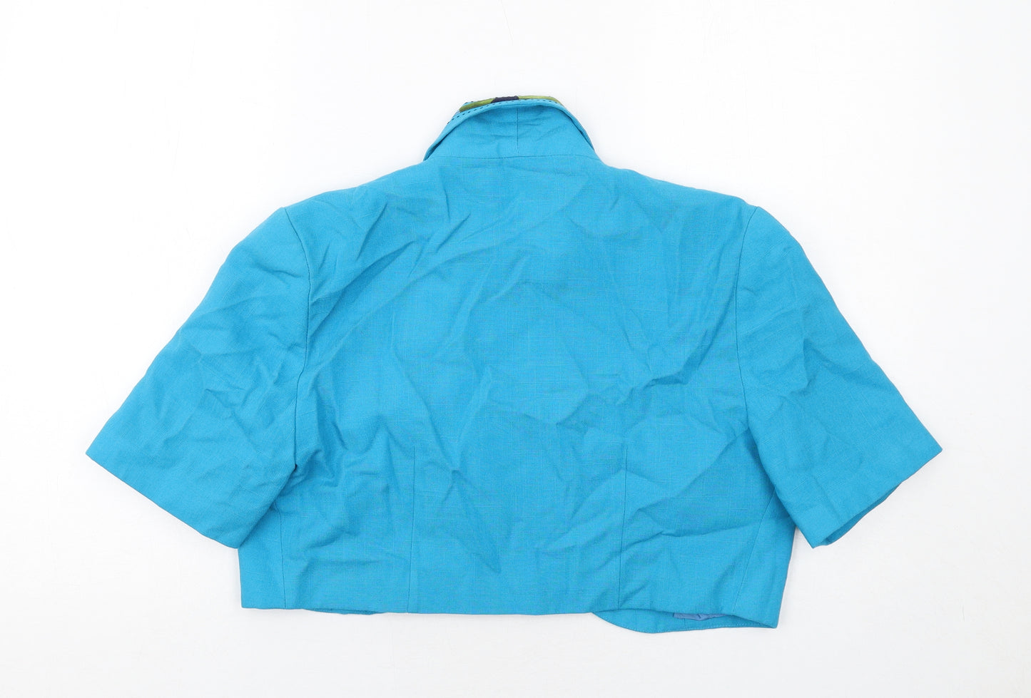 Karida Womens Blue Jacket Blazer Size 14