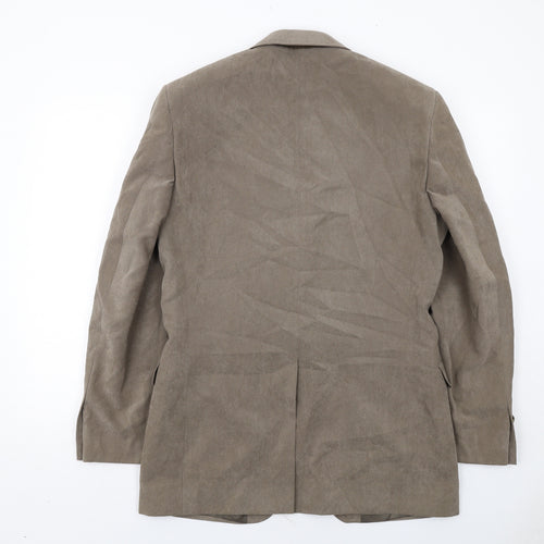 Marks and Spencer Mens Brown Polyester Jacket Blazer Size 38 Regular