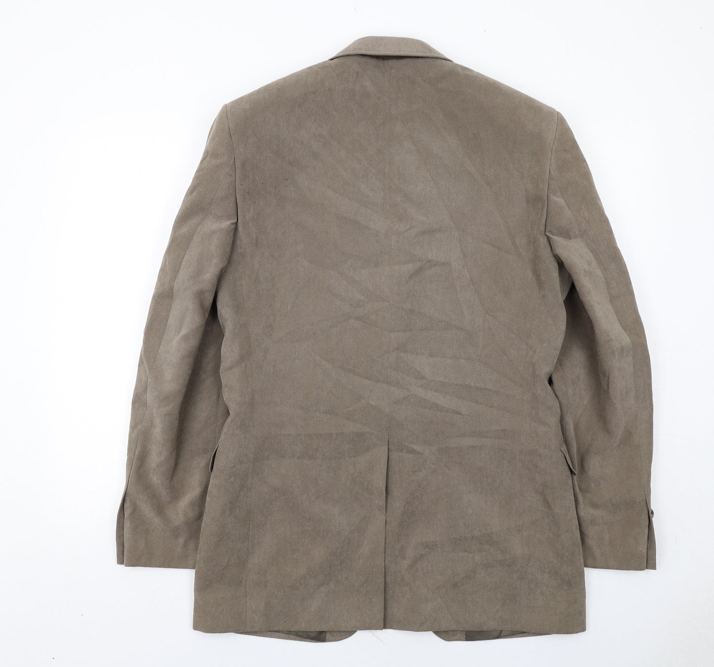 Marks and Spencer Mens Brown Polyester Jacket Blazer Size 38 Regular