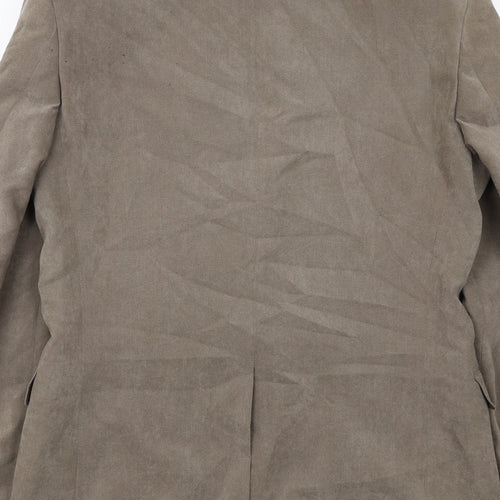 Marks and Spencer Mens Brown Polyester Jacket Blazer Size 38 Regular