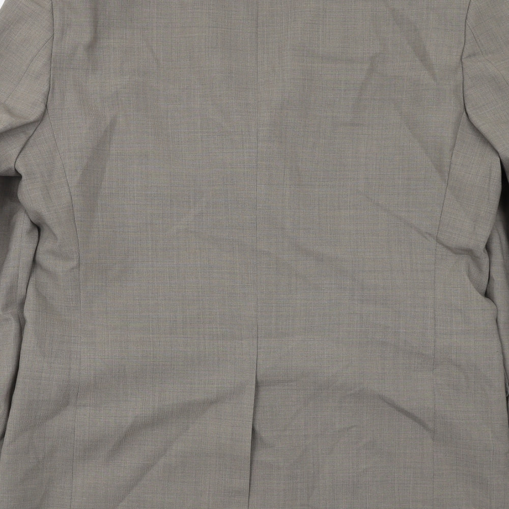 Marks and Spencer Mens Grey Polyester Jacket Suit Jacket Size 40 Regular