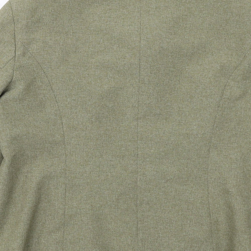 Berkertex Womens Green Geometric Jacket Size 16 Zip