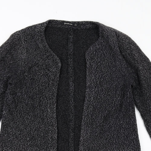 Stradivarius Womens Grey Geometric Jacket Size S