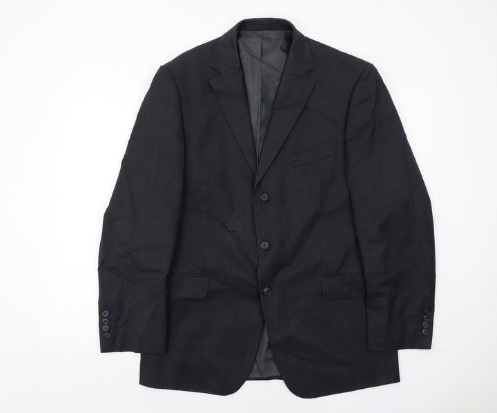 Marks and Spencer Mens Grey Wool Jacket Suit Jacket Size 42 Regular