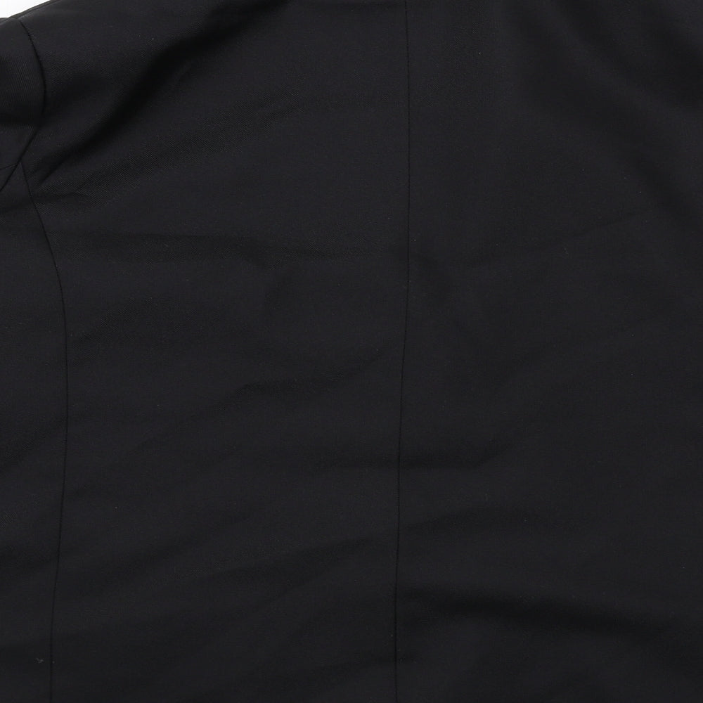 Charmance Womens Black Polyester Jacket Suit Size 22