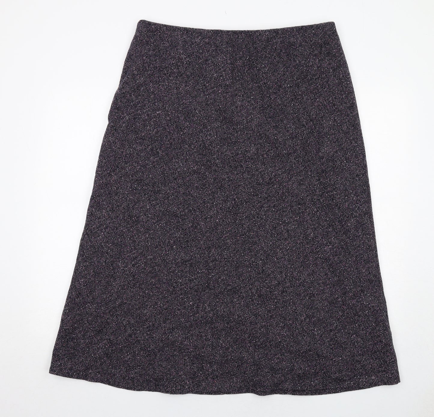Marks and Spencer Womens Purple Polyester Swing Skirt Size 18