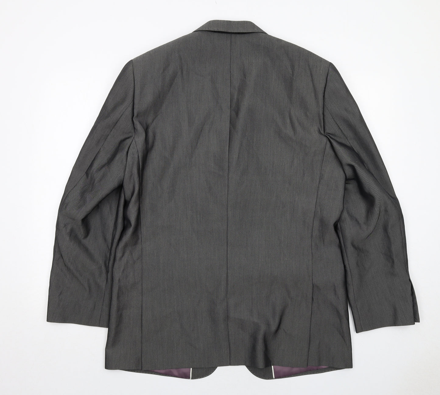 Aspen&Court Mens Grey Polyester Jacket Suit Jacket Size 42 Regular