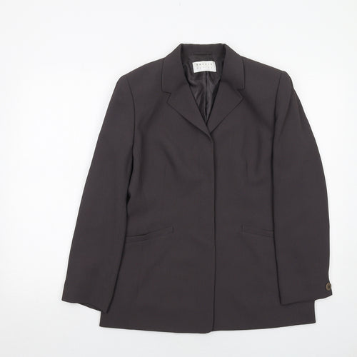 Precis Womens Grey Jacket Size 12 Button