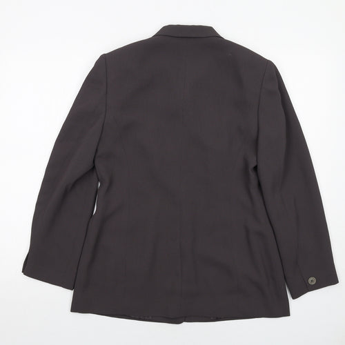 Precis Womens Grey Jacket Size 12 Button