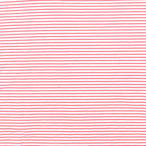 Amara Reya Womens Red Striped Cotton Basic T-Shirt Size 16 Round Neck