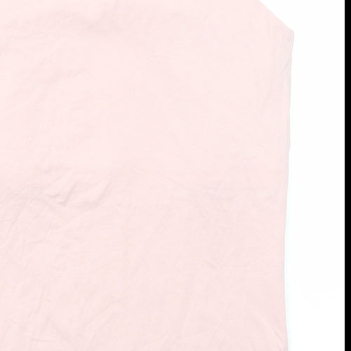Damart Womens Pink Cotton Basic Tank Size 14 Round Neck - Size 14-16