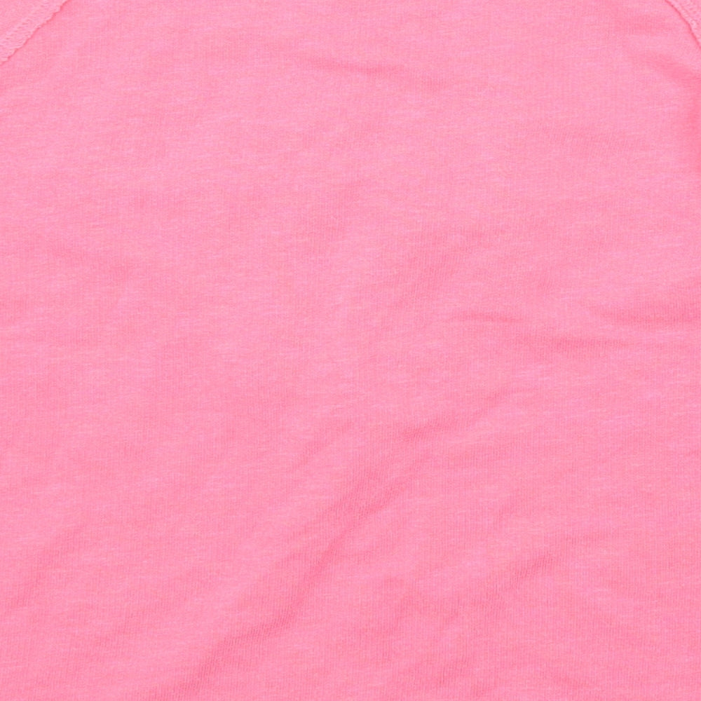 Zara Girls Pink Cotton Pullover Sweatshirt Size 13-14 Years Pullover - Heart