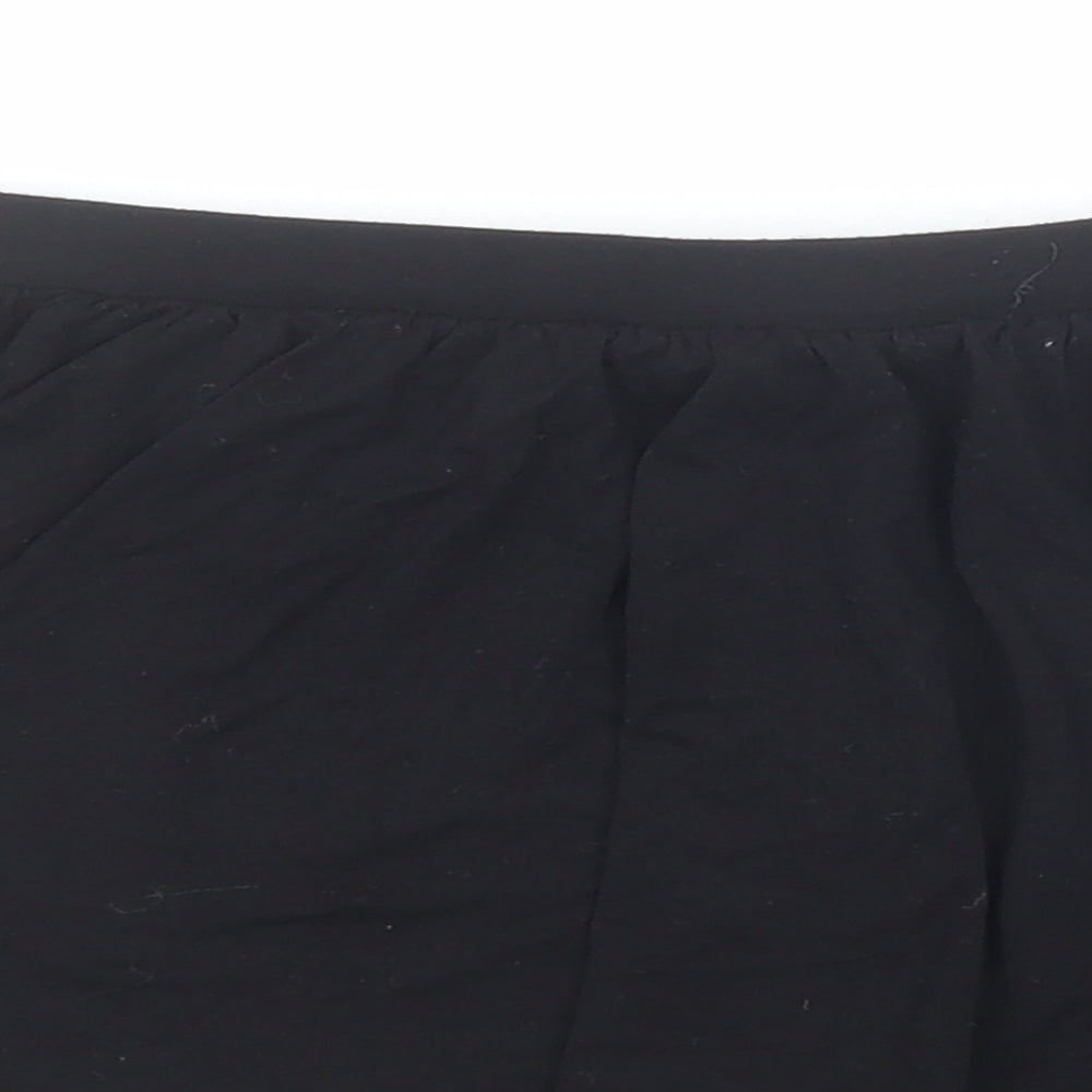 ASOS Womens Black Viscose Skater Skirt Size 6