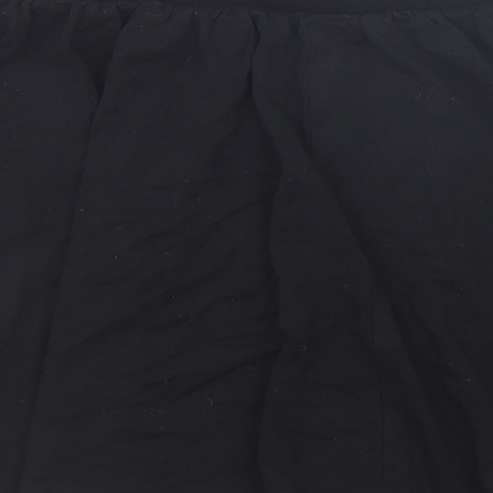 ASOS Womens Black Viscose Skater Skirt Size 6