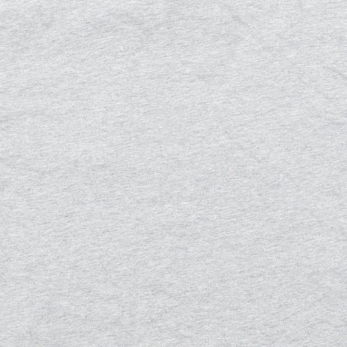 adidas Girls Grey Cotton Pullover T-Shirt Size 11-12 Years Crew Neck Pullover